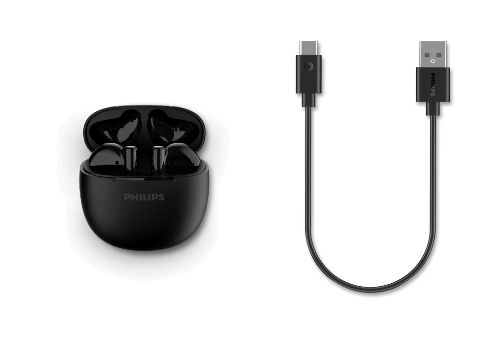 หูฟังไร้สาย PHILIPS TAT1139BK/97 BLUETOOTH 5.4 ใช้งาน 26 ชั่วโมง สีดำ