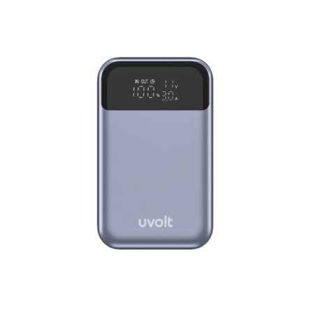 แบตเตอรี่สำรอง UVOLT EP-I106 UNTRATHIN ความจุ 10,000 MAH มีจอแสดงผลแบตเตอรี่ สีเทาเข้ม_0
