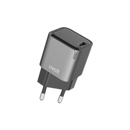 หัวชาร์จเร็ว UVOLT PD-101AC พอร์ต USB-C กำลังไฟสูงสุด 20W สีดำ_0