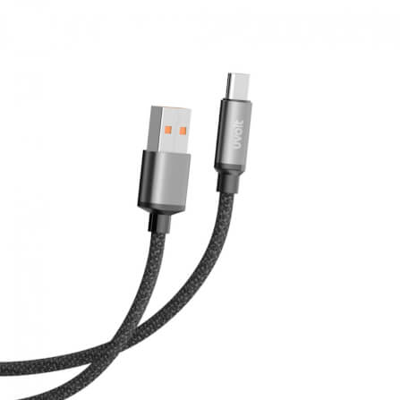 สายชาร์จฝ้ายถัก UVOLT WC-101C USB-A TO USB-C 3A ยาว 1.2 เมตร_0
