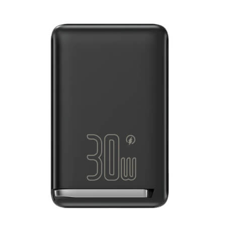 แบตเตอรี่สำรอง Pisen TP-D101-BLK 10,000mAh ชาร์จไร้สาย Magnetic Qi2 สีดำ_0