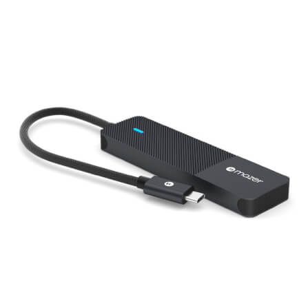 อุปกรณ์เชื่อมต่อ ยูเอสบี-ซี มีเดีย ฮับ MAZER M-UC2MULTI7000-BK HUB 4-IN-1 USB-C TO USB3.0_0