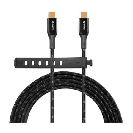 สายชาร์จ USB-C TO USB-C MAZER M-PL3PRO-240C250-BK 240 วัตต์ ยาว 2.5 เมตร สีดำ_0