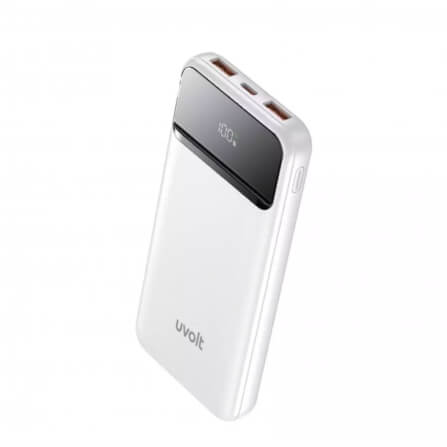 แบตเตอรี่สำรอง 3C Uvolt UVP11PD-WHT 10,000 MAH สีขาว (2xUSB QC + 1C PD 22.5W)_0