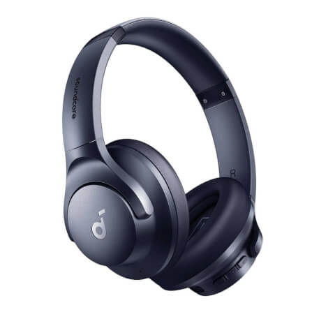 หูฟังไร้สาย Soundcore A3004H32 Q20i ระบบตัดเสียงรบกวน ANC รองรับ Hi-Res ใช้งาน 40/60 ชั่วโมง สีน้ำเงิน