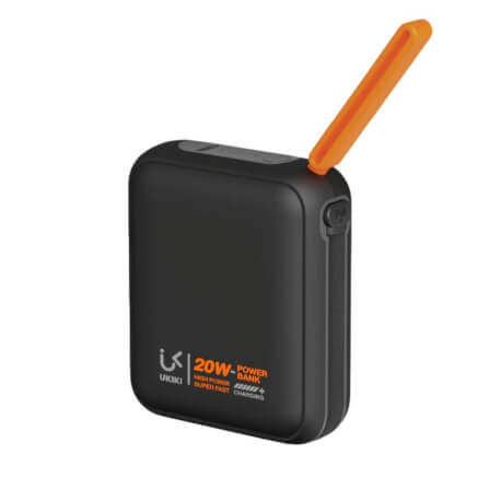 แบตเตอรี่สำรอง UKIKI KP10-03-BLK PWB 10KMAH PD20W + C CABLE BLK_0
