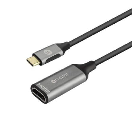 อุปกรณ์เชื่อมต่อ ยูเอสบี-ซี มีเดีย ฮับ MAZER M-USBCAL350-GY ALU USB-C TO HDMI 4K/60HZ ADAPTER_1