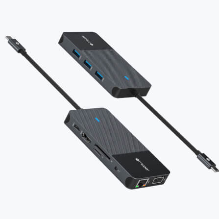 อุปกรณ์เชื่อมต่อ ยูเอสบี-ซี มีเดีย ฮับ MAZER M-UC2MULTI7006-BK HUB MULTI 10 IN 1 PD3.0 100W_1