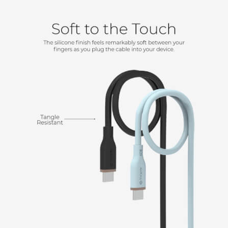 สายชาร์จ USB-C TO USB-C MAZER M-FLEX-C2240-BK 240 วัตต์ ยาว 2 เมตร สีดำ_1