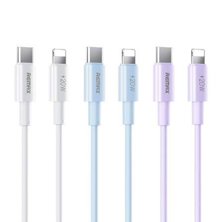 สายชาร์จ USB-C to Lightning REMAX RC-C123-WHT 20W ยาว 2 เมตร สีขาว_1