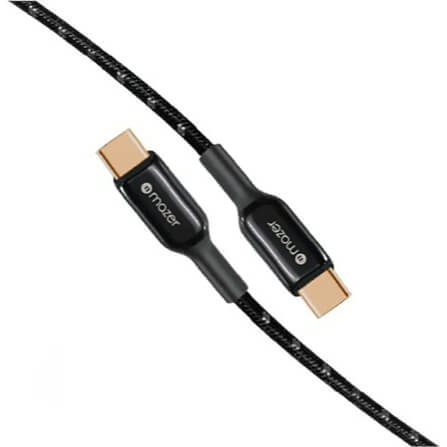 สายชาร์จ USB-C TO USB-C MAZER M-PL3PRO-C2C125-BK 60 วัตต์ ยาว 1.25 เมตร สีดำ_2