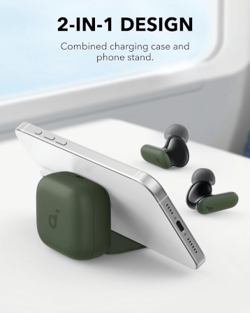 หูฟังไร้สาย Soundcore A3959H51 R50i NC ANC 4 ไมค์ 10/45 ชม. IPX54 สีชมพู_2