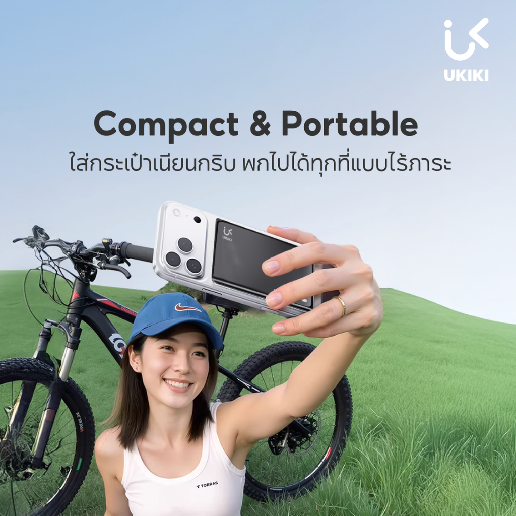 แบตเตอรี่สำรอง 10000MAH UKIKI KW5 POWER BANK ชาร์จไร้สาย PD20W รองรับ CCC (สีดำ)_3
