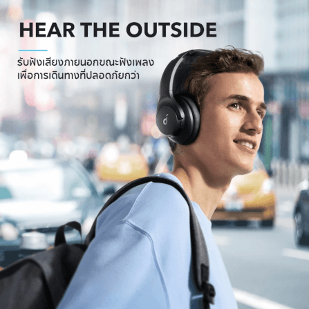 หูฟังไร้สาย Soundcore A3004H12 Q20i ระบบตัดเสียงรบกวน ANC รองรับ Hi-Res ใช้งาน 40/60 ชั่วโมง สีดำ_5