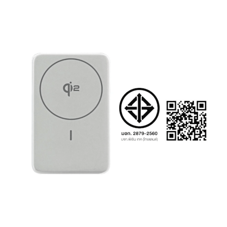 แบตเตอรี่สำรอง Pisen TP-D101-WHT 10,000mAh ชาร์จไร้สาย Magnetic Qi2 สีขาว_2