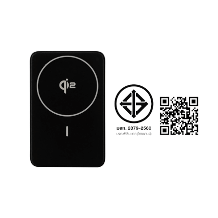 แบตเตอรี่สำรอง Pisen TP-D101-BLK 10,000mAh ชาร์จไร้สาย Magnetic Qi2 สีดำ_2