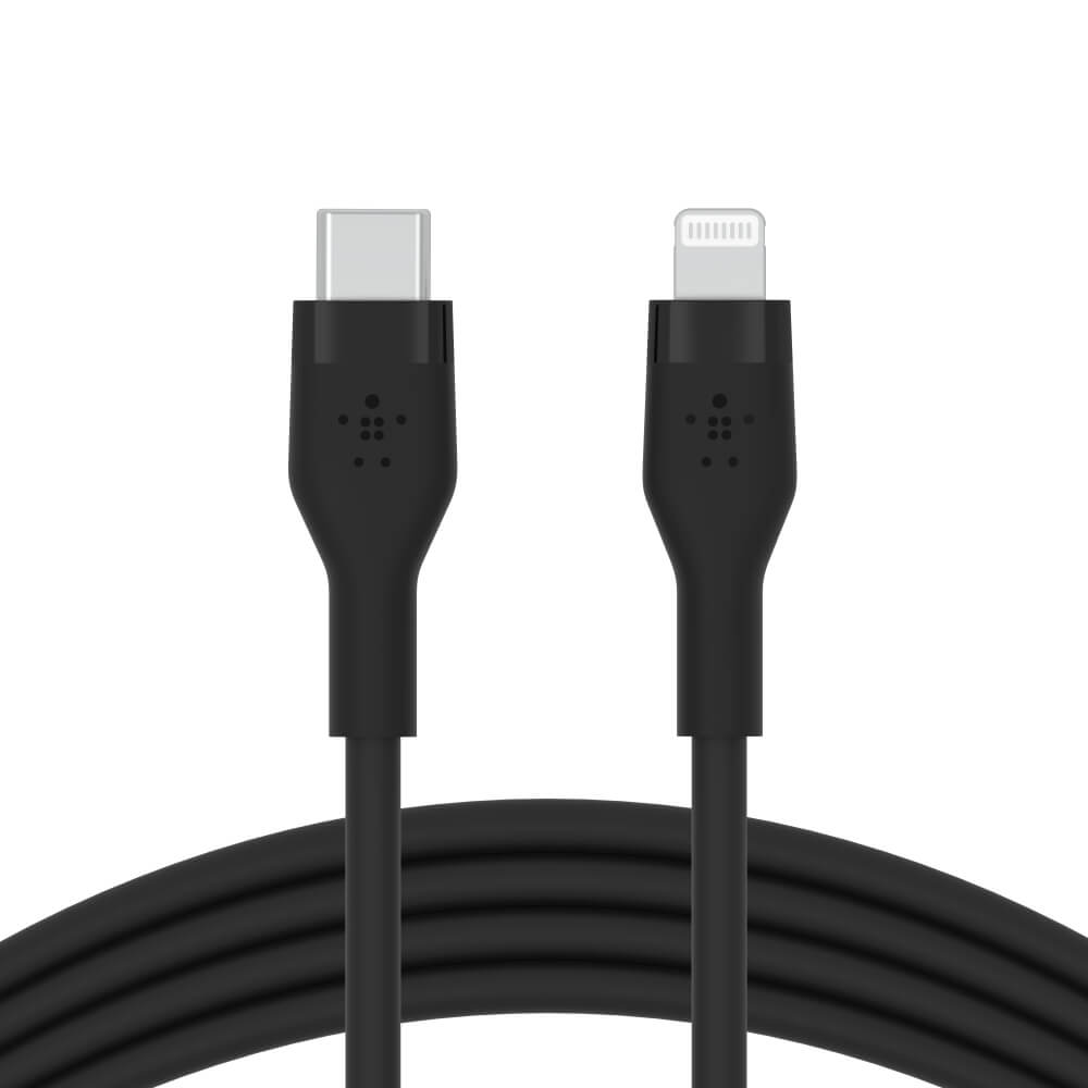 สายชาร์จ Belkin รุ่น CAA009bt1MBK USB-C to Lightning  BOOST CHARGE Flex ยาว1 เมตร สีดำ_4