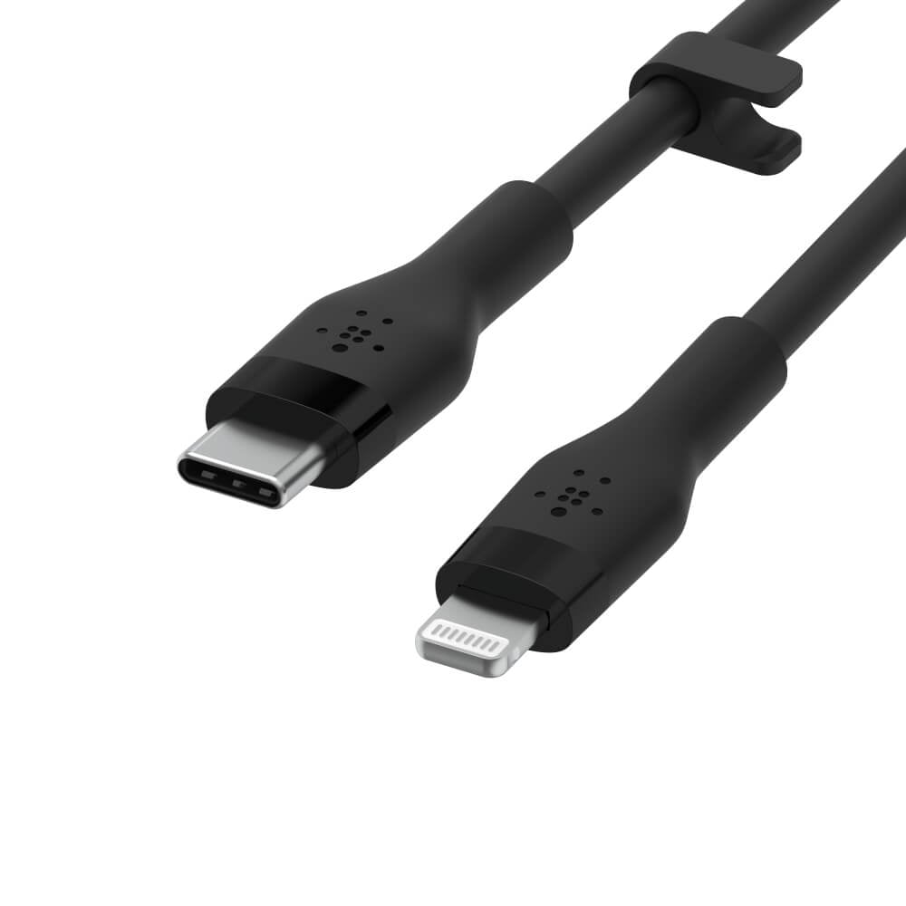 สายชาร์จ Belkin รุ่น CAA009bt1MBK USB-C to Lightning  BOOST CHARGE Flex ยาว1 เมตร สีดำ_3