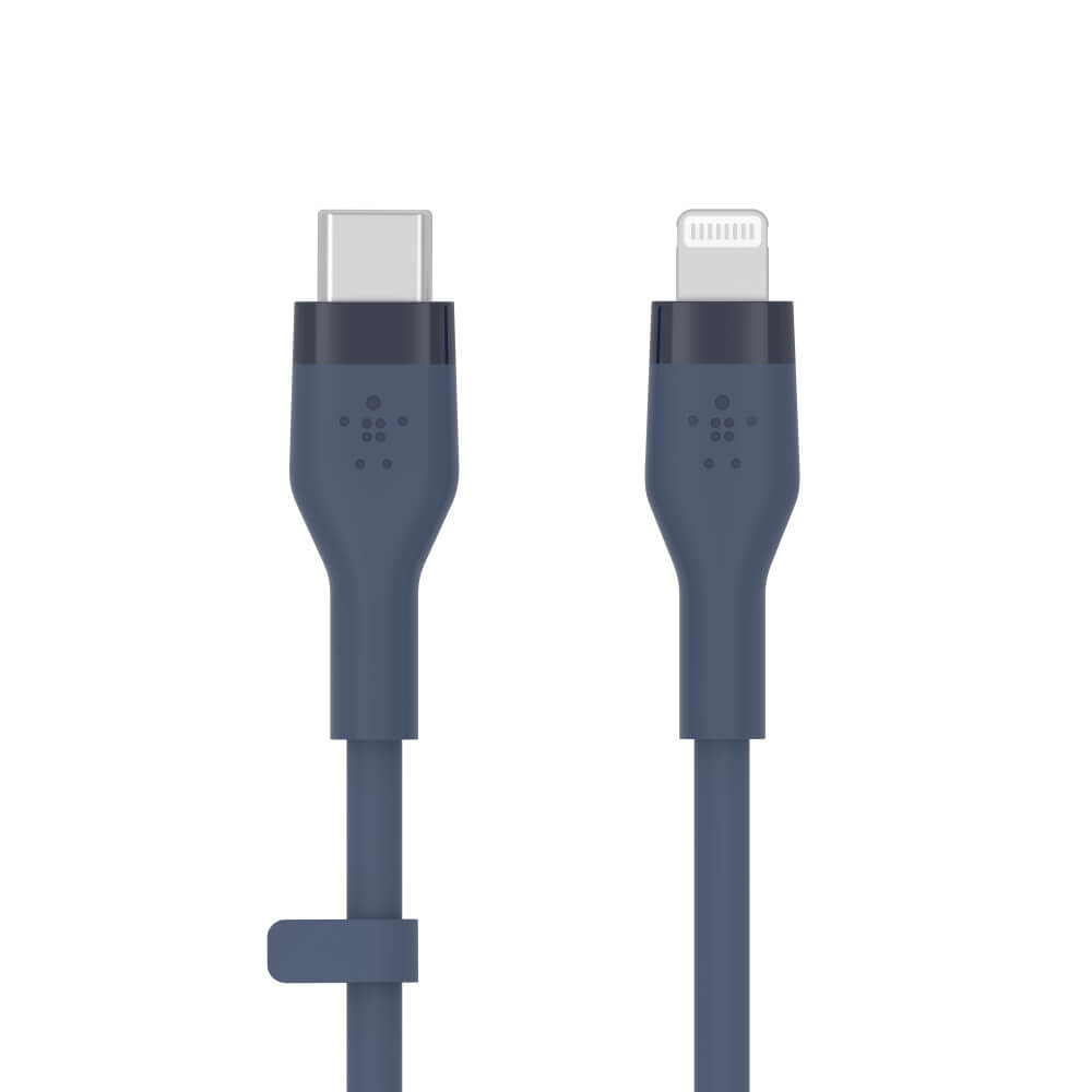 สายชาร์จ  Belkin รุ่น CAA009bt1MBL USB-C to Lightning  BOOST CHARGE Flex ยาว 1 เมตร สีน้ำเงิน_1