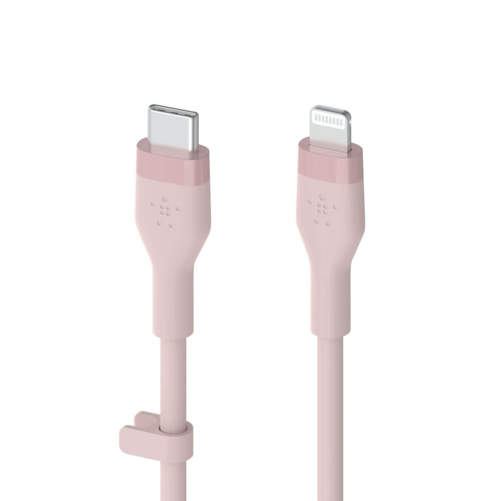 สายชาร์จ Belkin รุ่น CAA009bt1MPK USB-C to Lightning BOOST CHARGE Flex ยาว 1 เมตร สีชมพู_0