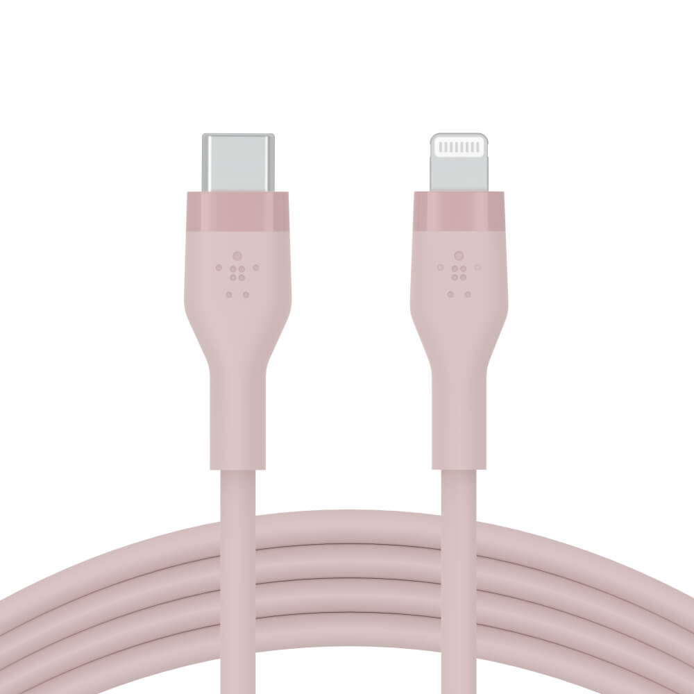 สายชาร์จ Belkin รุ่น CAA009bt1MPK USB-C to Lightning BOOST CHARGE Flex ยาว 1 เมตร สีชมพู_4