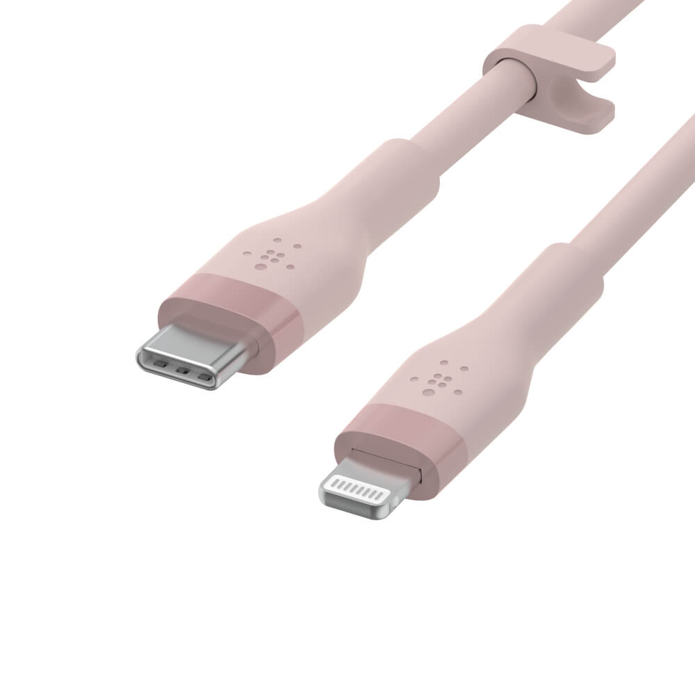 สายชาร์จ Belkin รุ่น CAA009bt1MPK USB-C to Lightning BOOST CHARGE Flex ยาว 1 เมตร สีชมพู_3