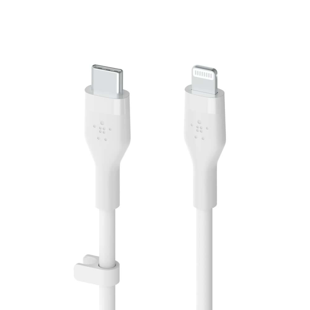 สายชาร์จ Belkin รุ่น CAA009bt1MWH USB-C to Lightning  BOOST CHARGE Flex ยาว 1 เมตร สีขาว