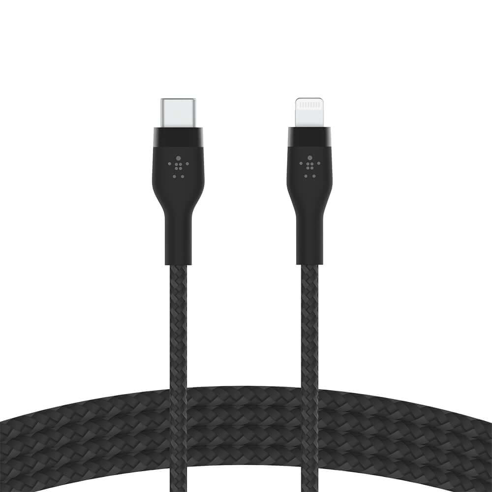 สายชาร์จ  Belkin รุ่น CAA011bt1MBK USB-C to Lightning ยาว1 เมตร สีดำ_2