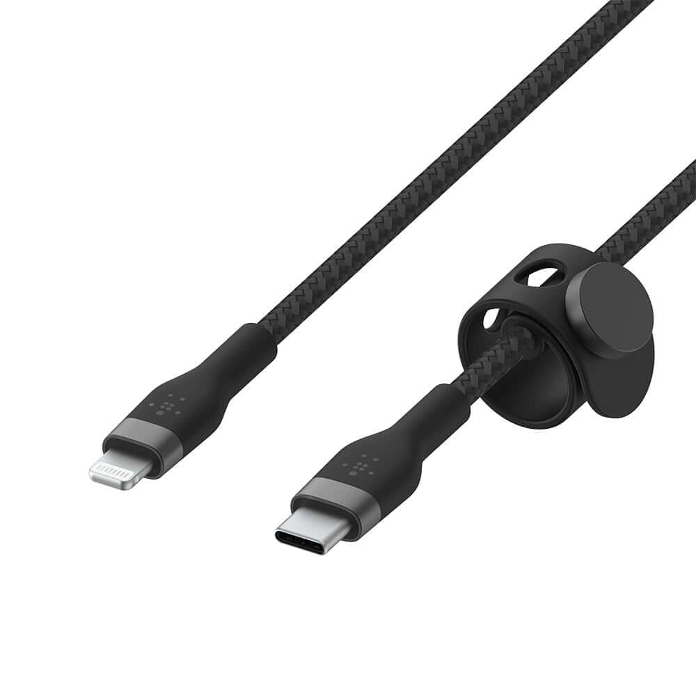 สายชาร์จ  Belkin รุ่น CAA011bt1MBK USB-C to Lightning ยาว1 เมตร สีดำ_1
