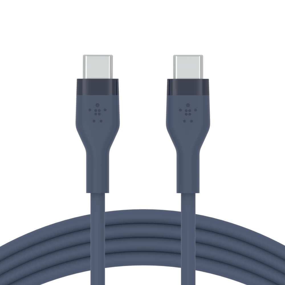 สายชาร์จ Belkin รุ่น CAB009bt1MBL USB-C to USB-C  สายซิลิโคนเกรดพิเศษ สีน้ำเงิน_4