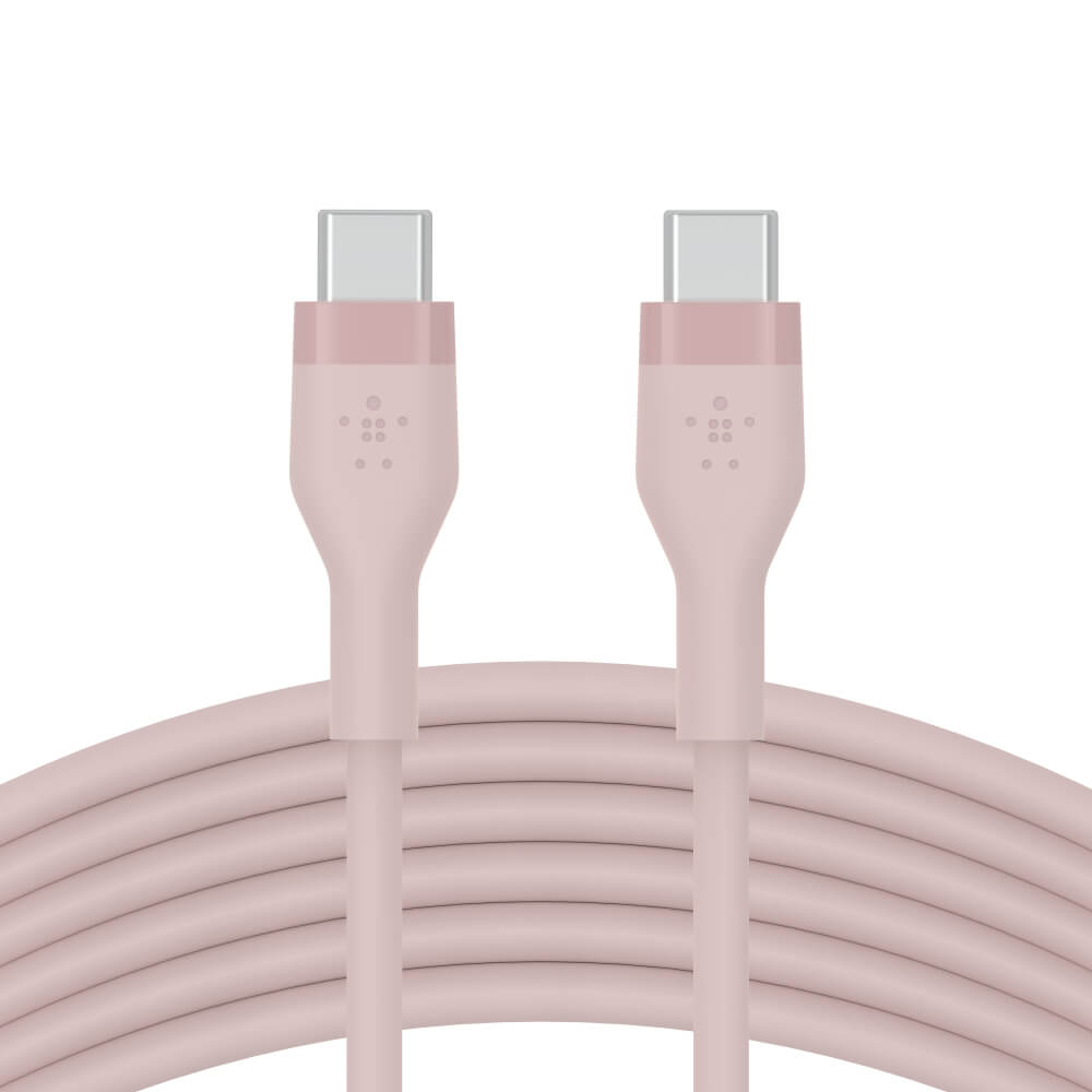 สายชาร์จ  Belkin รุ่น CAB009bt1MPK USB-C to USB-C สายซิลิโคนเกรดพิเศษ สีชมพู_5