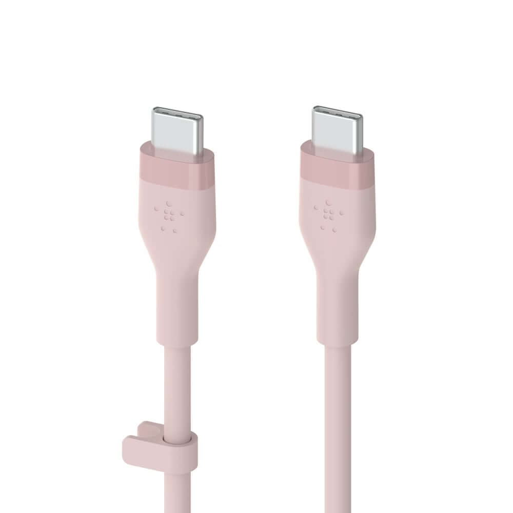 สายชาร์จ  Belkin รุ่น CAB009bt1MPK USB-C to USB-C สายซิลิโคนเกรดพิเศษ สีชมพู
