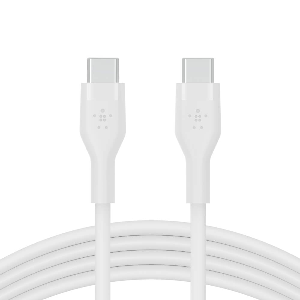 สายชาร์จ  Belkin รุ่น CAB009bt1MWH USB-C to USB-C สายซิลิโคนเกรดพิเศษ สีขาว_4