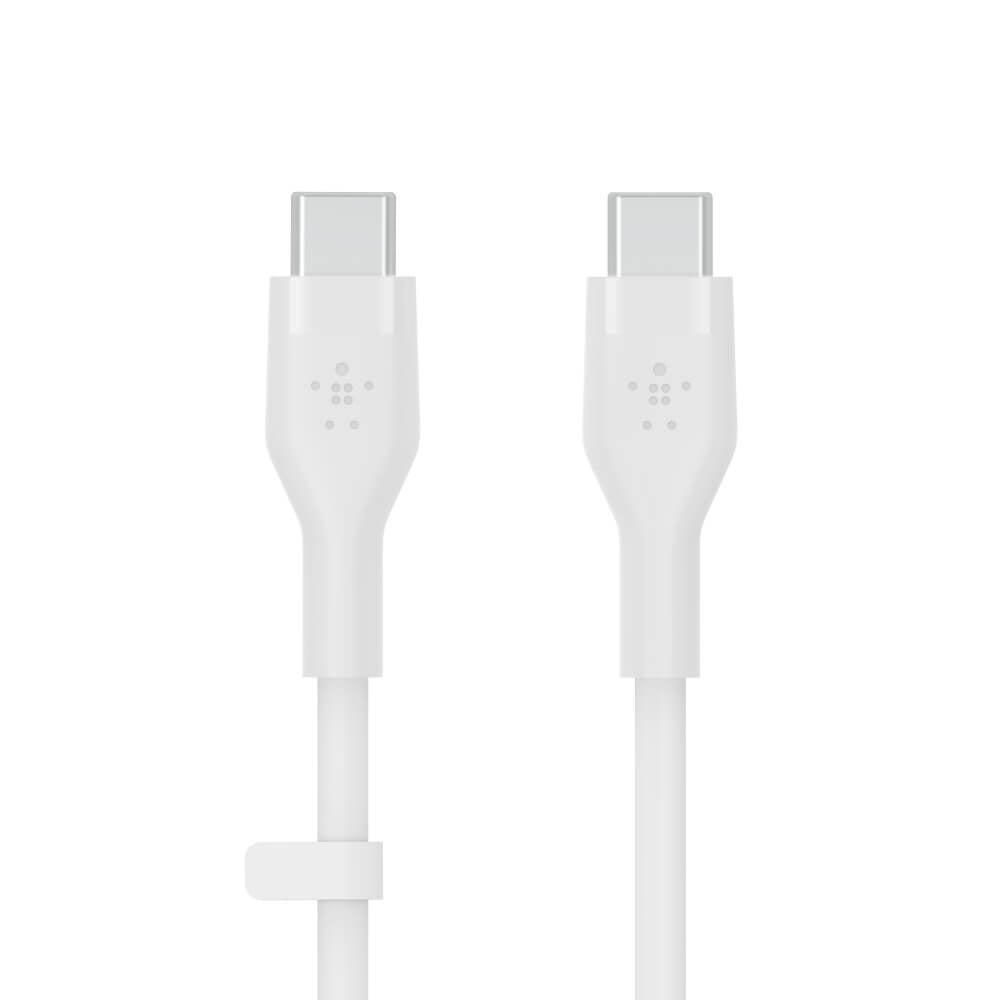 สายชาร์จ  Belkin รุ่น CAB009bt1MWH USB-C to USB-C สายซิลิโคนเกรดพิเศษ สีขาว_1