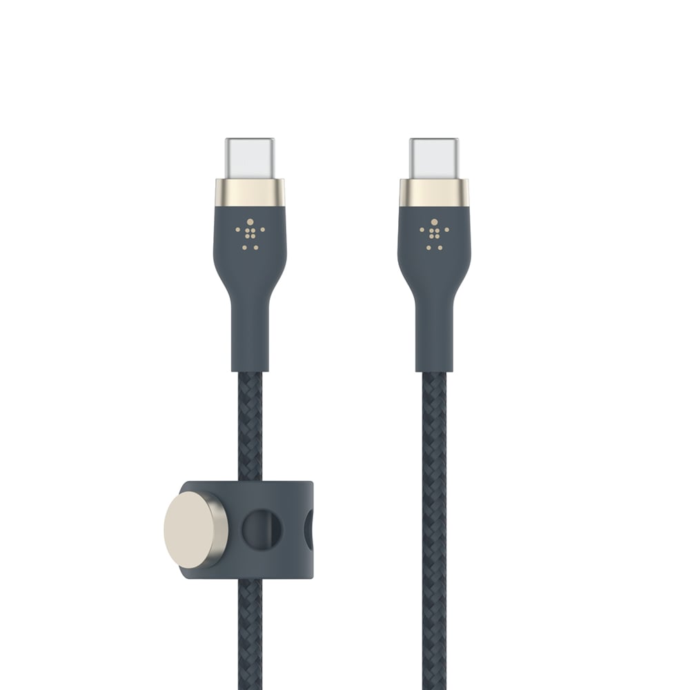 สายชาร์จ USB-C to USB-C Belkin CAB011bt1MBL สายถักแบบพรีเมี่ยม PRO Flex 1 เมตร สีน้ำเงิน_1