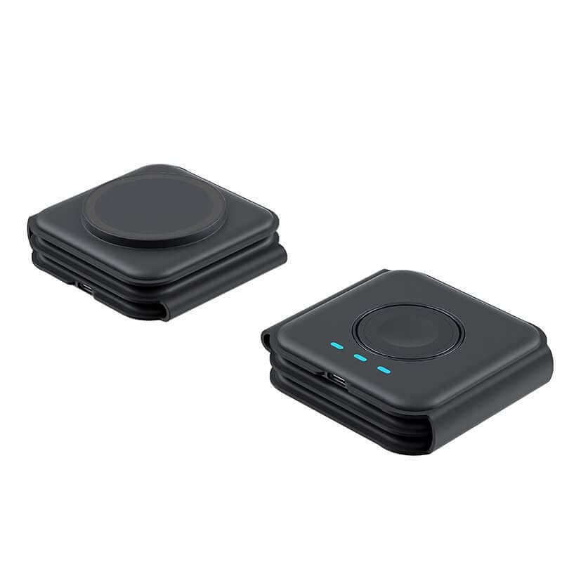 ที่ชาร์จไร้สาย Mazer M-Mag.Trifold-GY รองรับ MagSafe ชาร์จแบบ 3in1 แบบพับได้ สีดำ_2