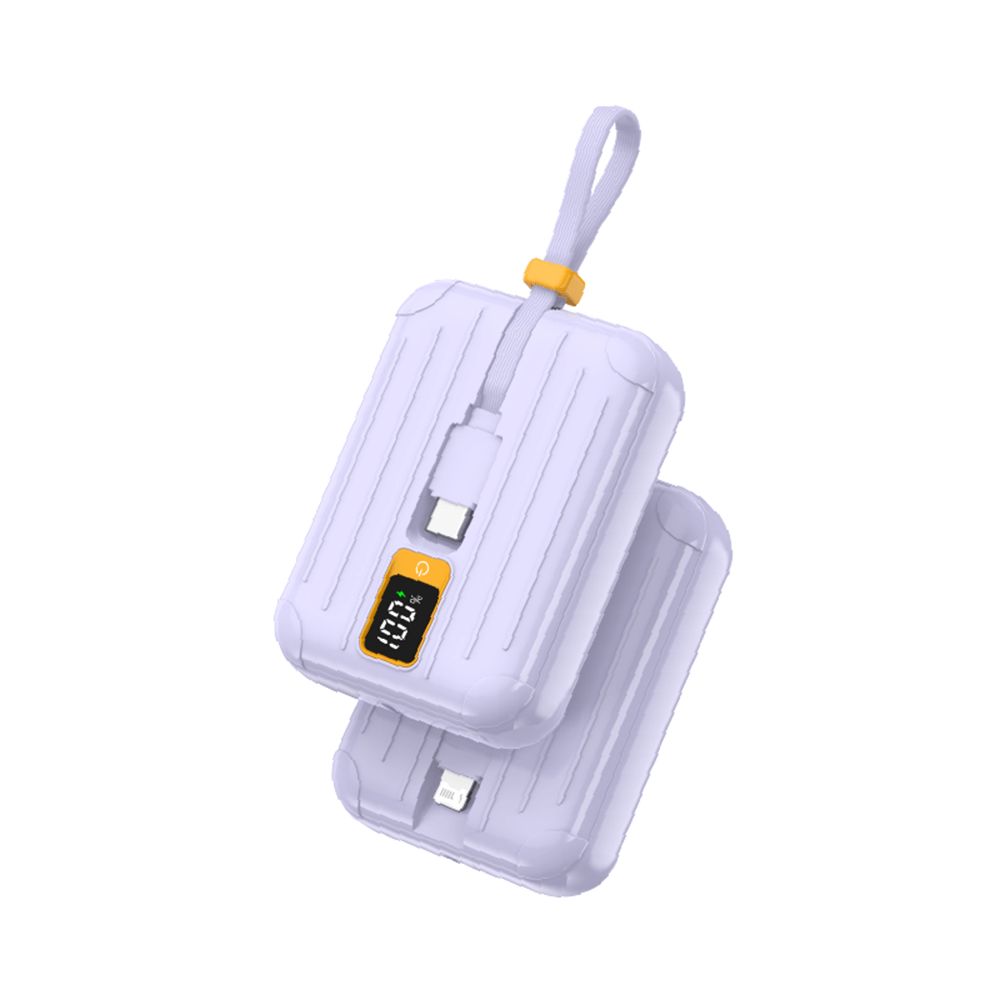 แบตเตอรี่สำรอง Pisen TS-D326-PUR 10,000mAh Power Tiny สีม่วง