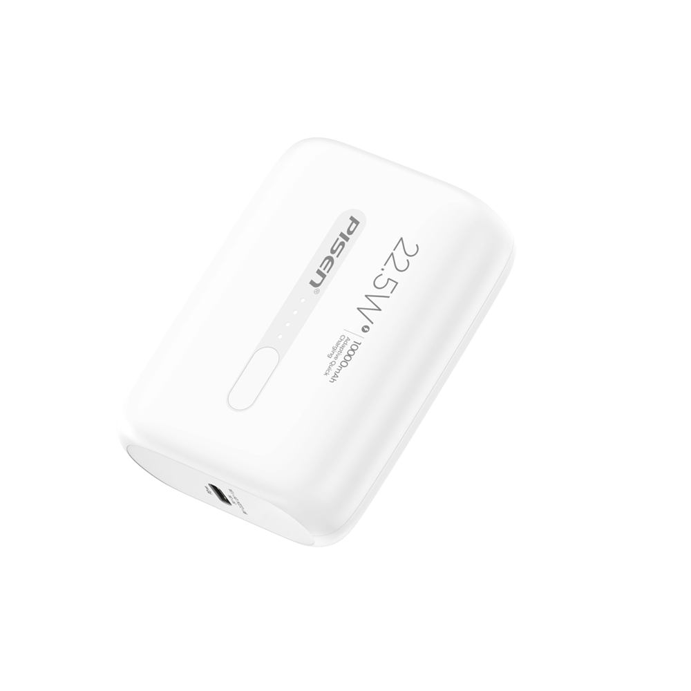 แบตเตอรี่สำรอง Pisen TS-D330-WHT 10,000mAh Power Tiny 22.5W สีขาว_0