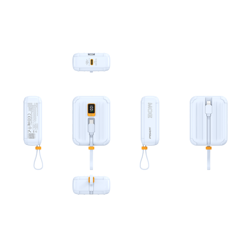 แบตเตอรี่สำรอง Pisen TS-D364-BLU 10,000mAh Power Tiny 30W สีน้ำเงิน_1