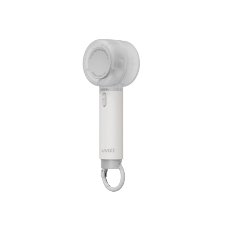 พัดลมมือถือแบบพกพา UVOLT  รุ่น UVHF01-WHT สีขาว แบตเตอรี่ 2000MAH ปรับได้ 5 ระดับ_0