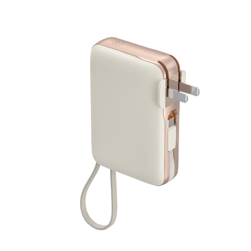 แบตเตอรี่สำรอง UVOLT UVP10AC-01-CRM 3C (EP-I109) 4IN1 10,000 MAH สีครีม (จอแสดงผลดิจิตอลLED) ได้รับรอง 3C_2
