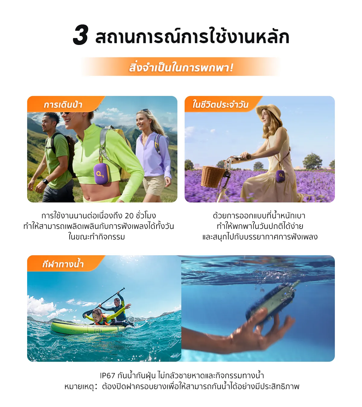 ลำโพงบลูทูธ SoundCore A31X1111 Select 4 Go 5W iP67 Play 20Hr BLK_4