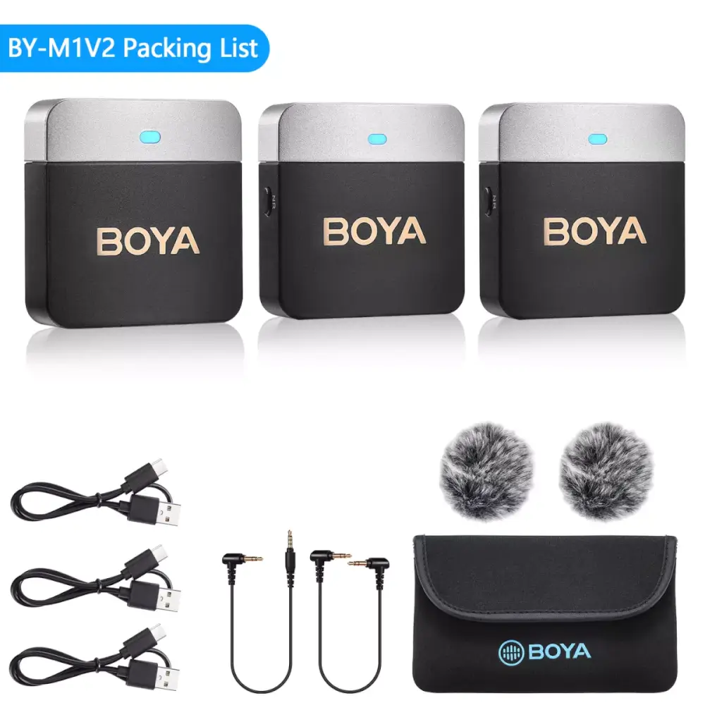 ไมโครโฟนไร้สาย BOYA MICROPHONE BOYA BY-M1V2