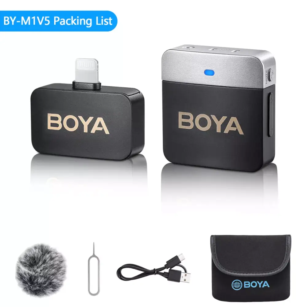ไมโครโฟนไร้สาย BOYA MICROPHONE BOYA BY-M1V5