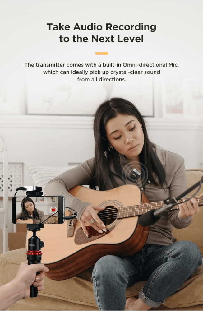 ไมโครโฟนไร้สาย BOYA MICROPHONE BOYA BY-M1V3