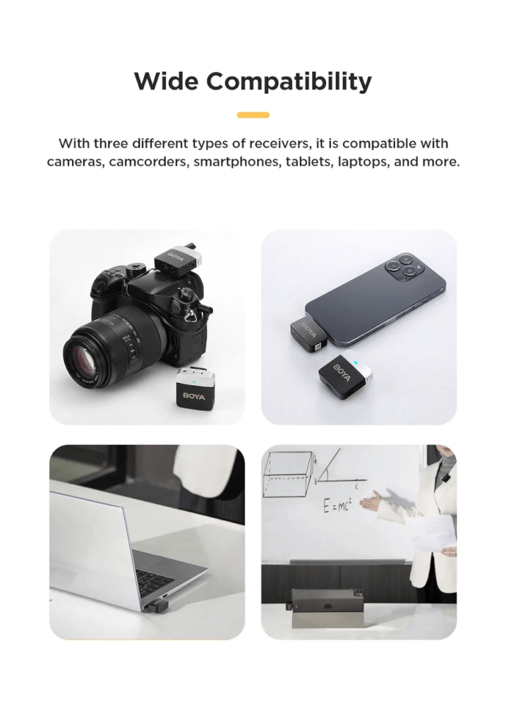 ไมโครโฟนไร้สาย BOYA MICROPHONE BOYA BY-M1V3