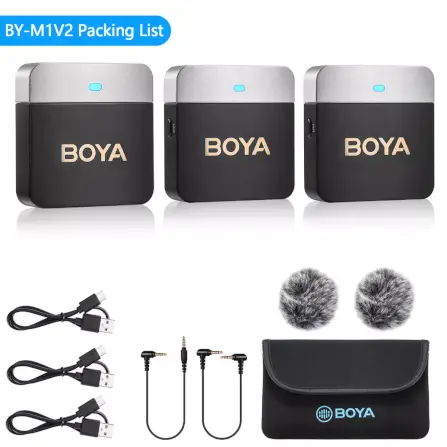 ไมโครโฟนไร้สาย BOYA MICROPHONE BOYA BY-M1V2_1