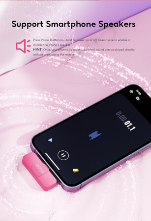 ไมโครโฟนไร้สาย BOYA MICROPHONE BOYA BY-V2 PINK_4