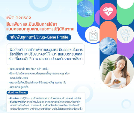 แพ็กเกจตรวจยีนแพ้ยา และปรับขนาดยา_1