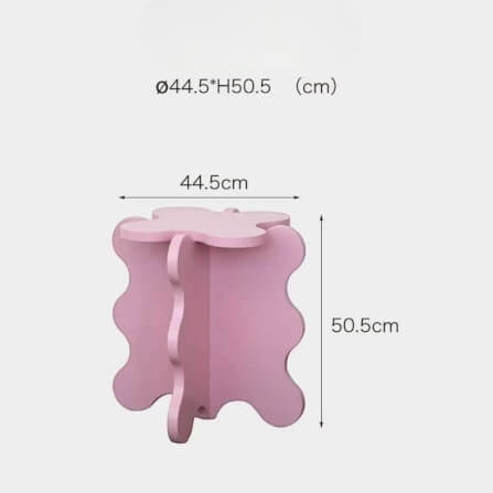 โต๊ะข้าง YFACTORY รุ่น FT110493  สีชมพู_1